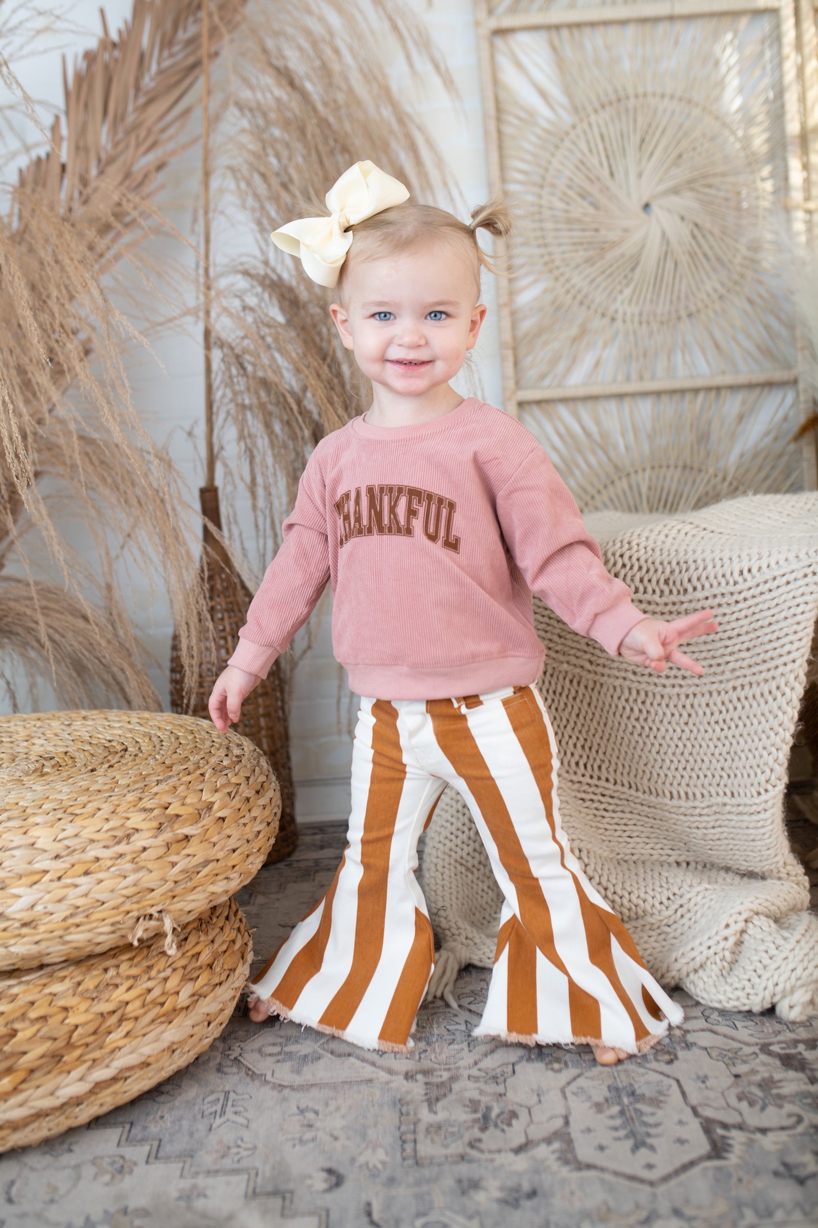 "Thankful" Corduroy Pullover