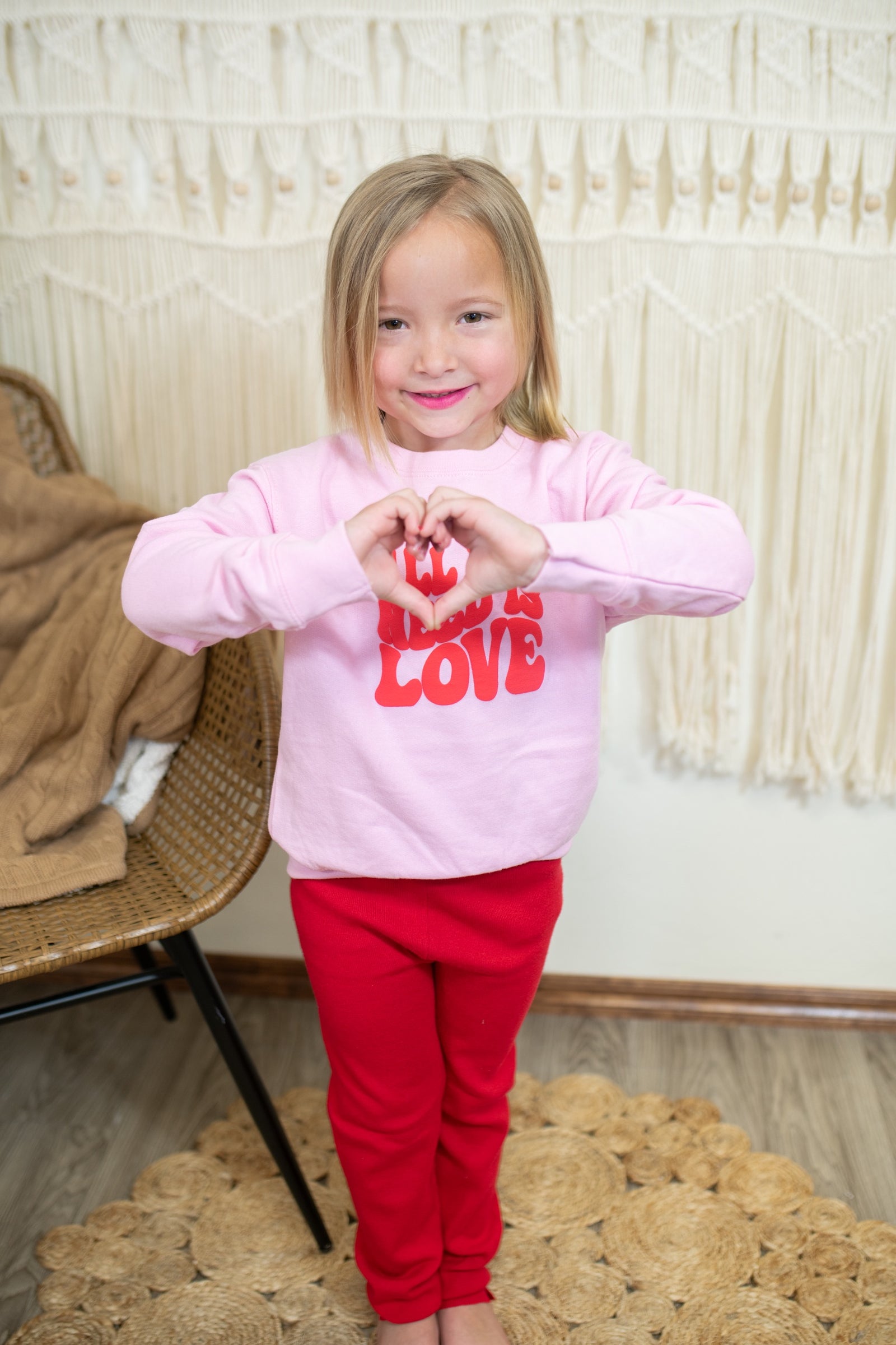 Kids All You Need Is Love Sweatshirt