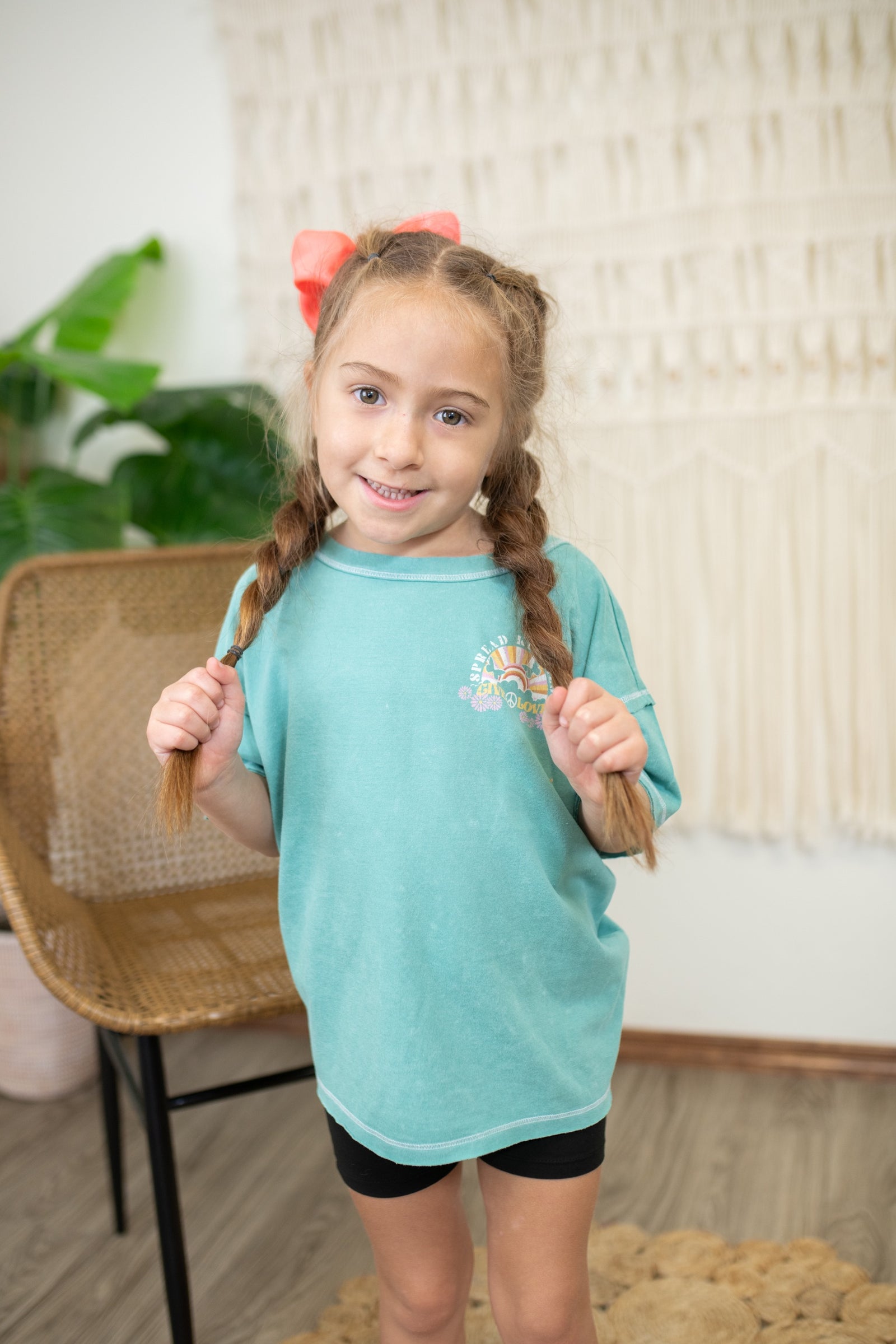 Wasabi Spread Kindness Give Love Graphic Tee