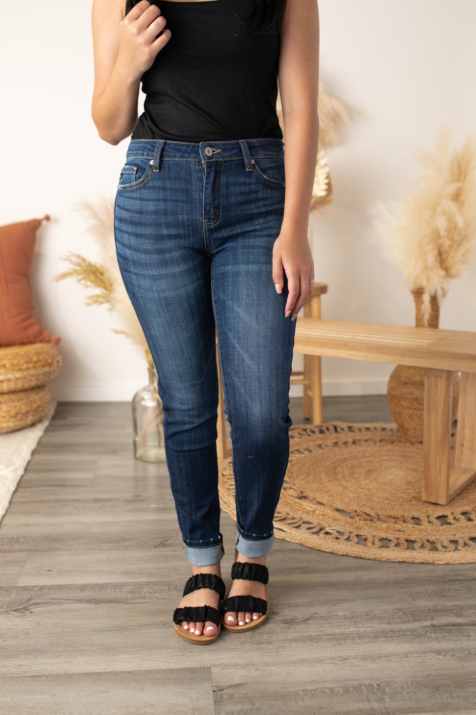 Heather Mid Rise Super Skinny Jean's