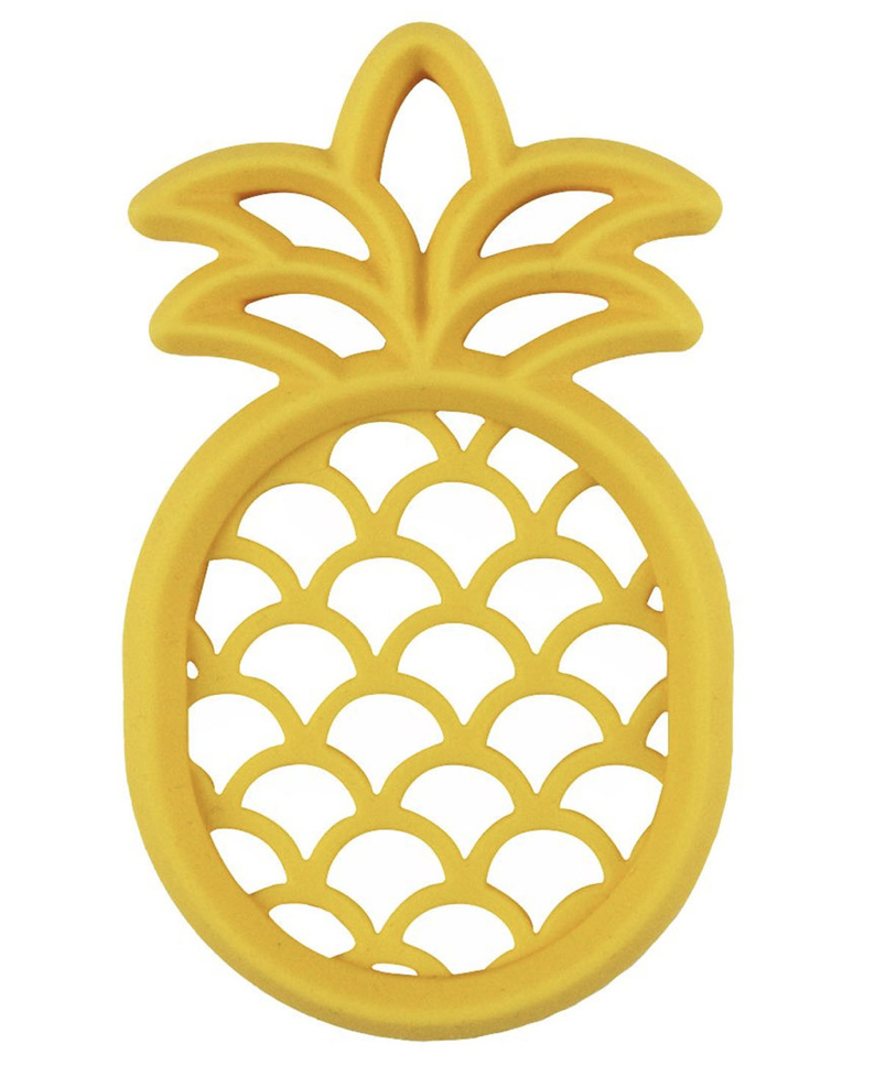 Chew Crew Silicone Baby Teether- Pineapple