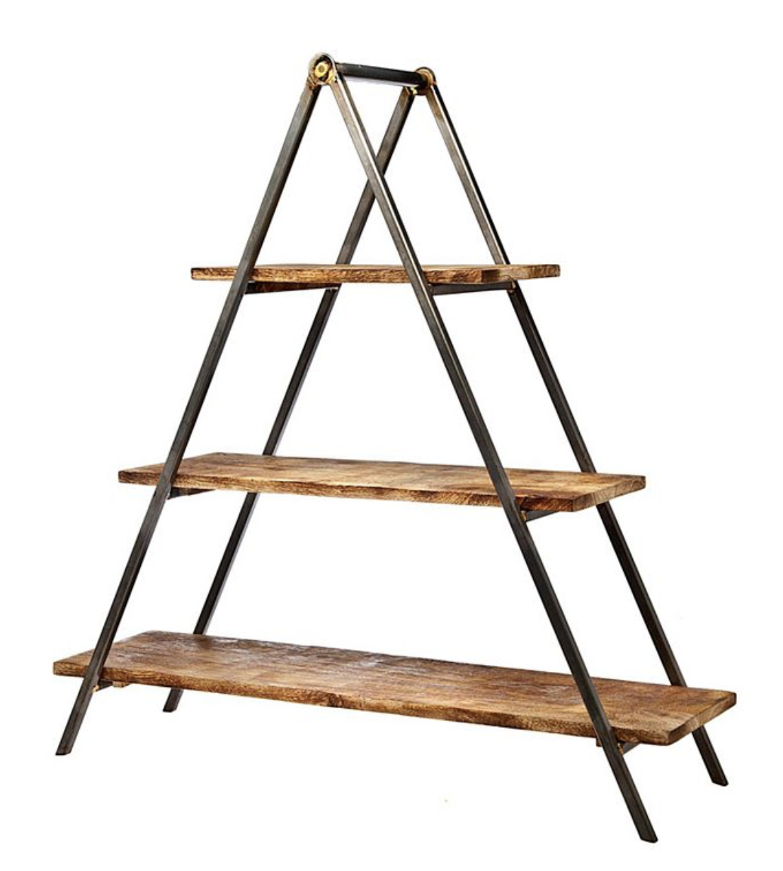 Three Tier Wood Server Stand