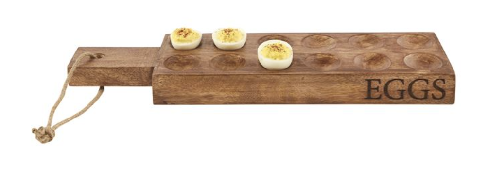 Wood Deviled Egg Tray