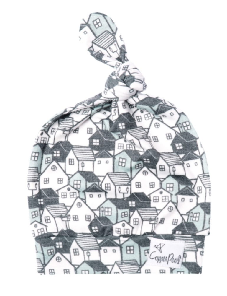 Urban Copper Pearl Top Knot Hat