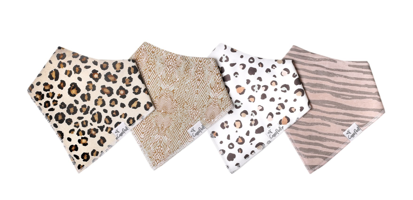 Zara Copper Pearl Baby Bandana Bibs
