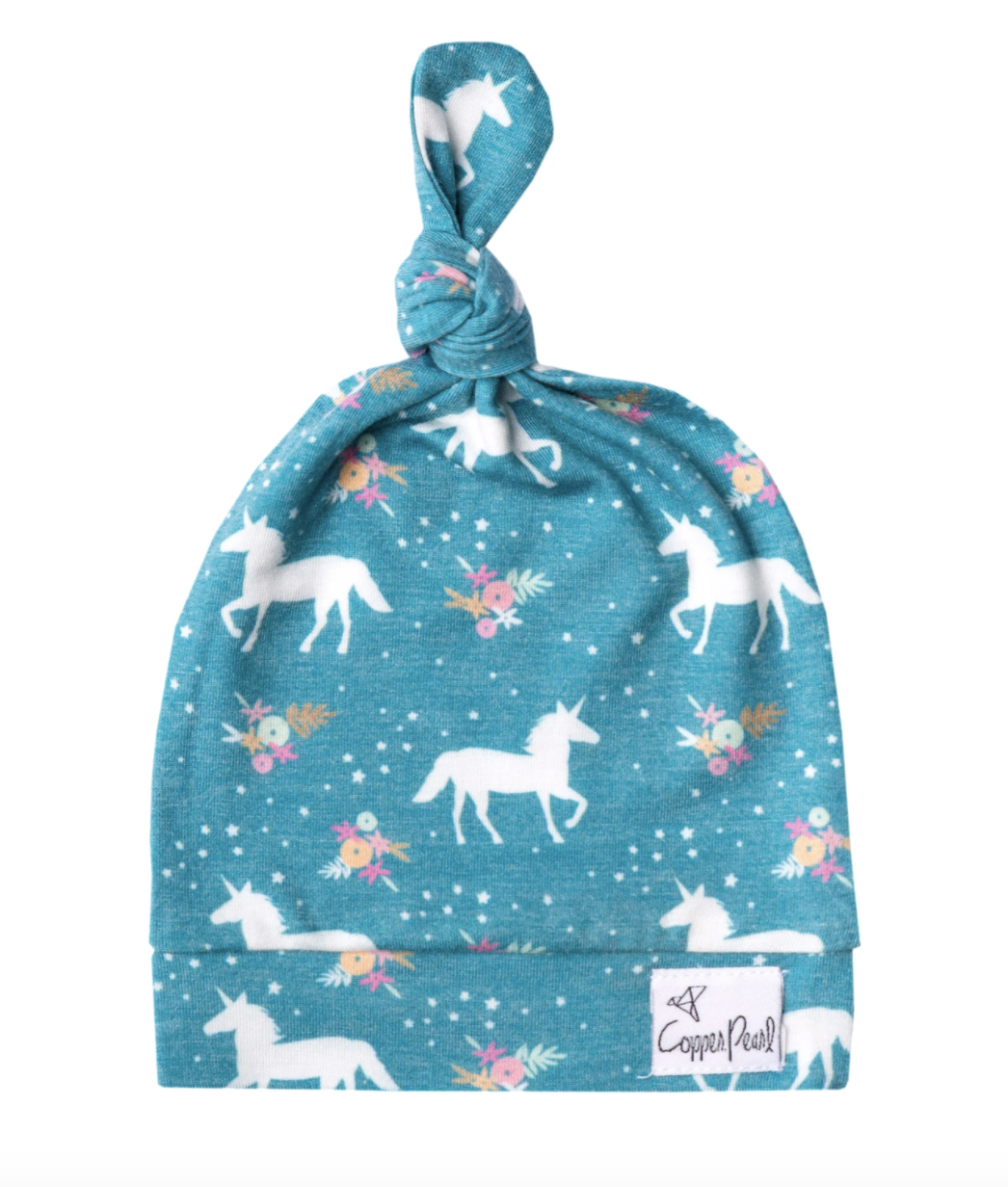 Whimsy Copper Pearl Knot Hat