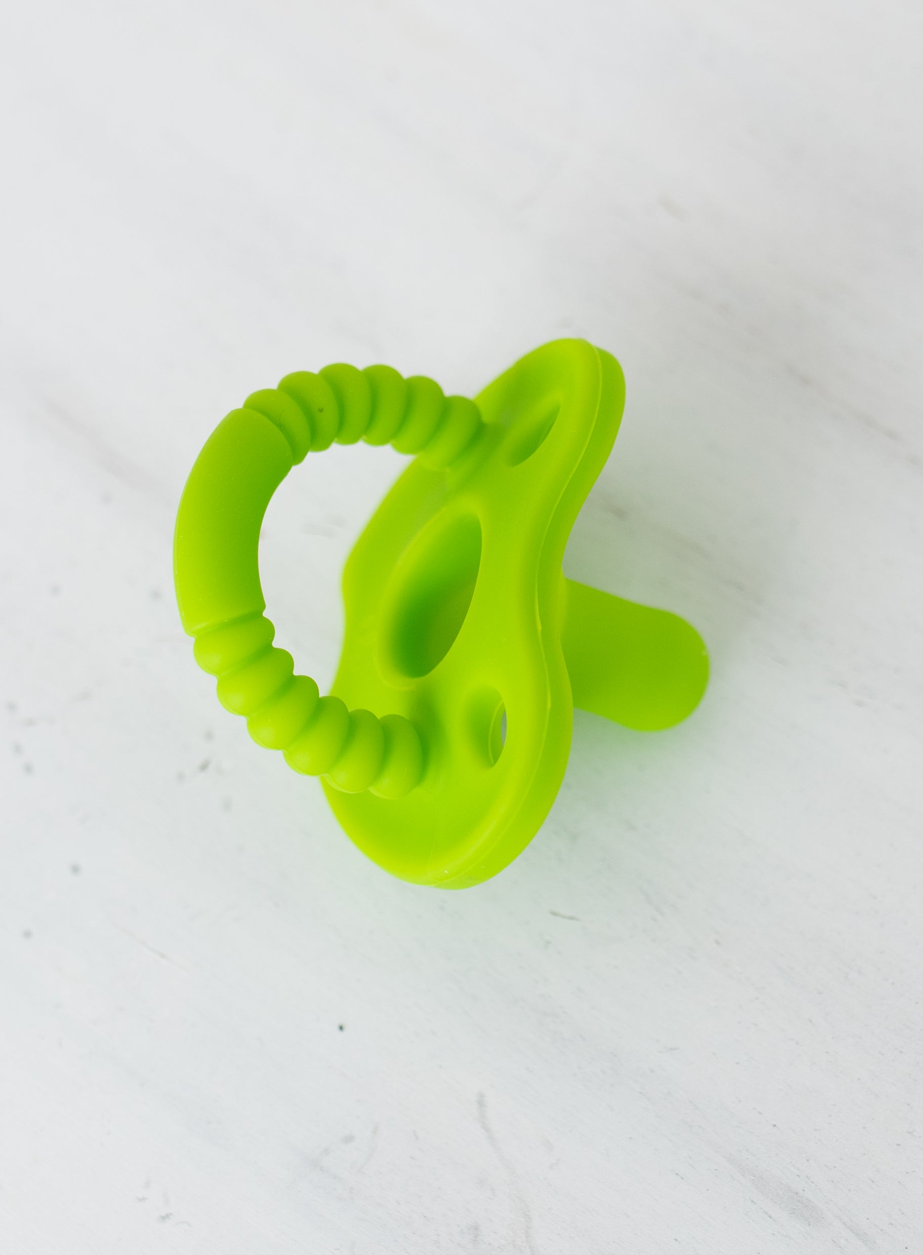 Electric Green Silicone Round Pacifier