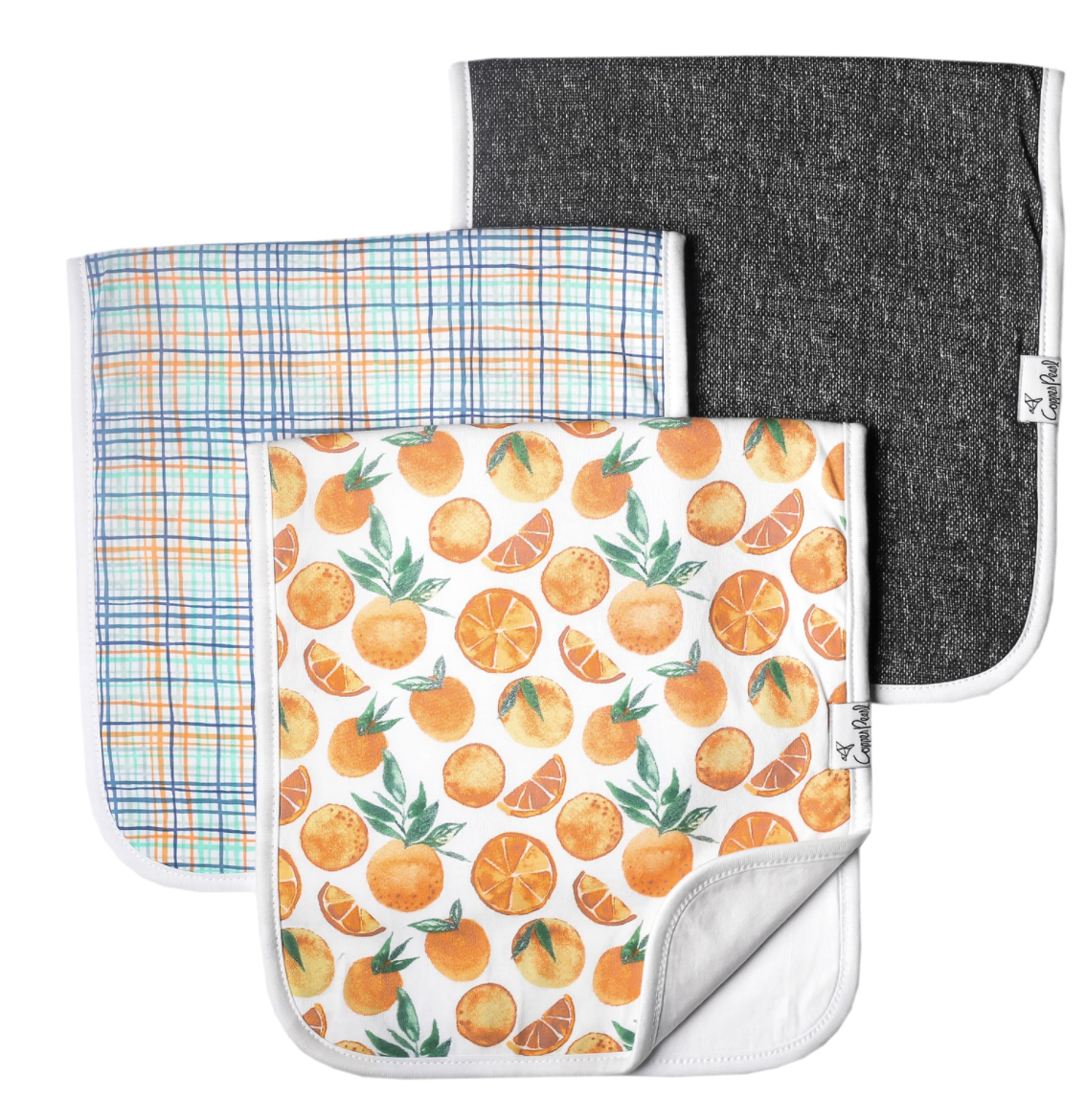 Citrus Copper Pearl Burp Cloth