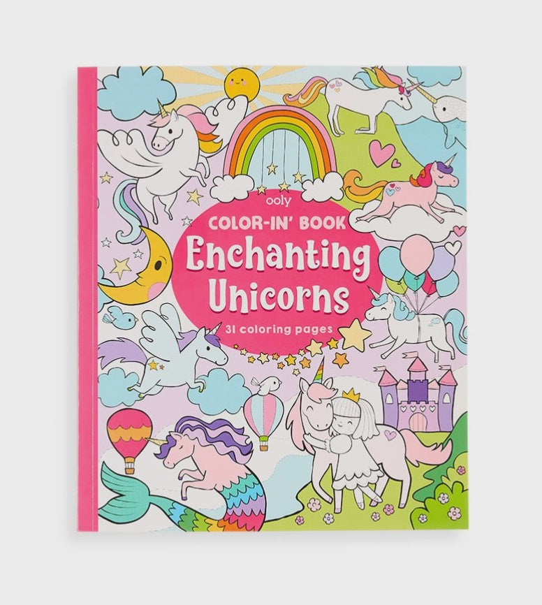 Color-In' Book Enchanting Unicorn's