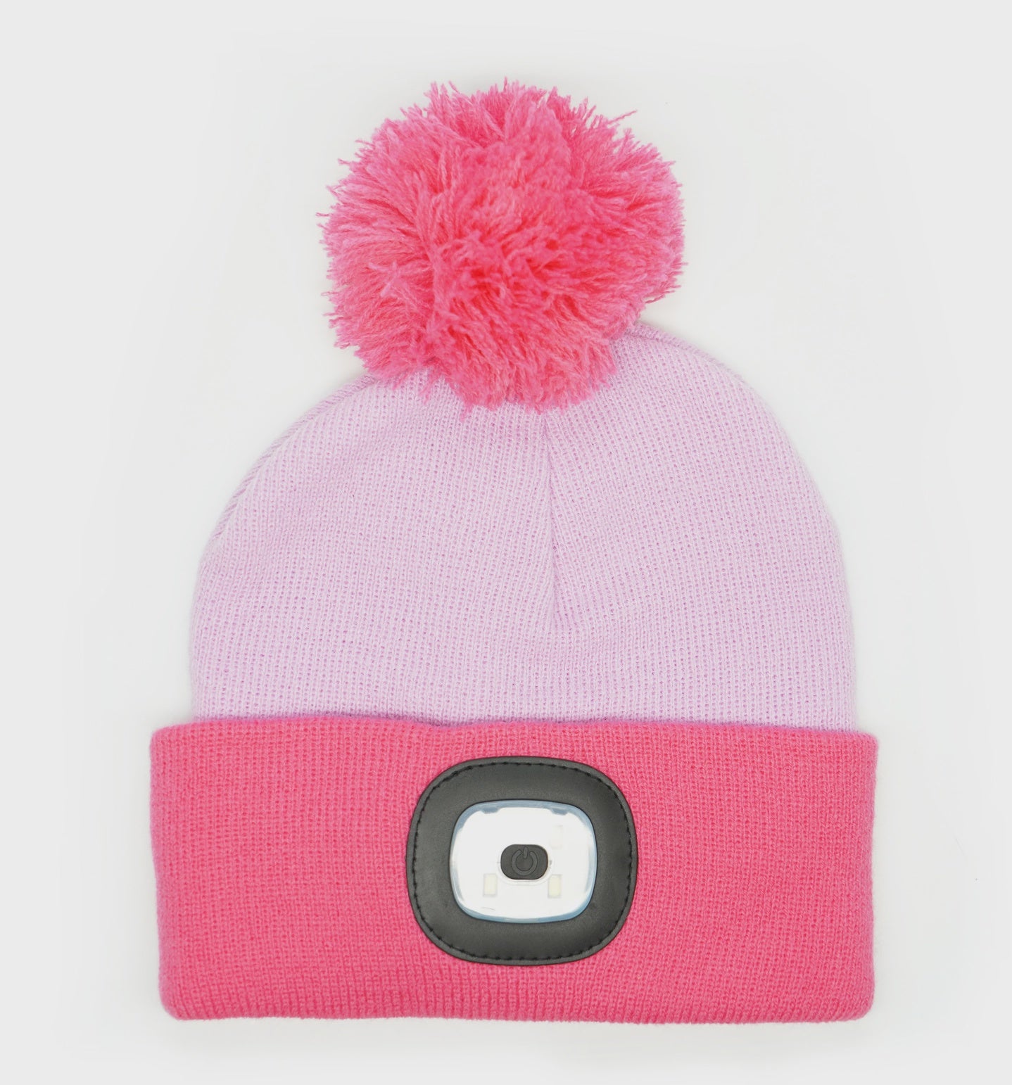 Night Scope Kid's Rechargeable LED Pom Hat-Pink