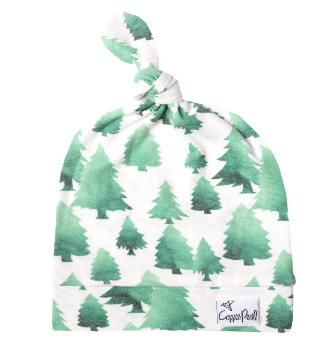 Forest Copper Pearl Top Knot Hat