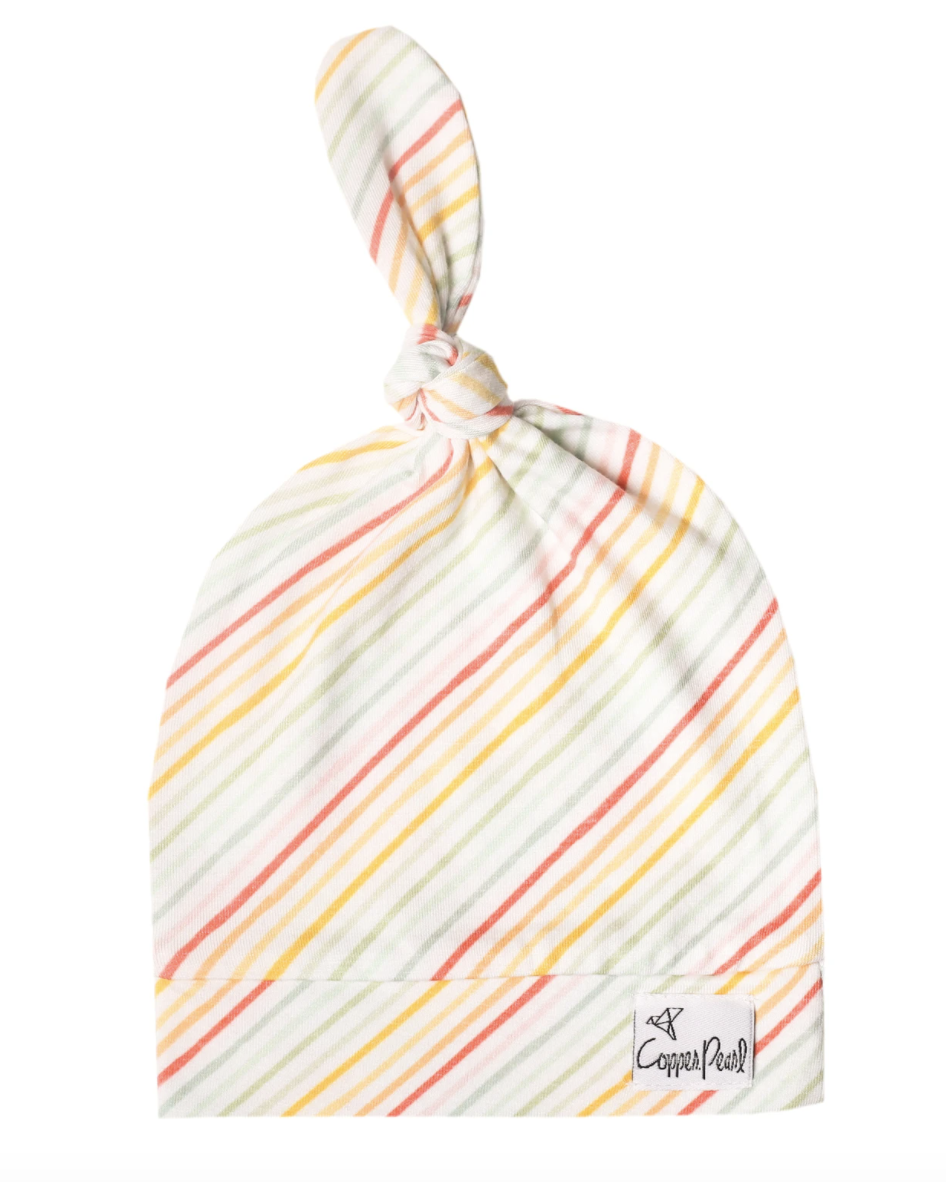 Rainee Copper Pearl Top Knot Hat