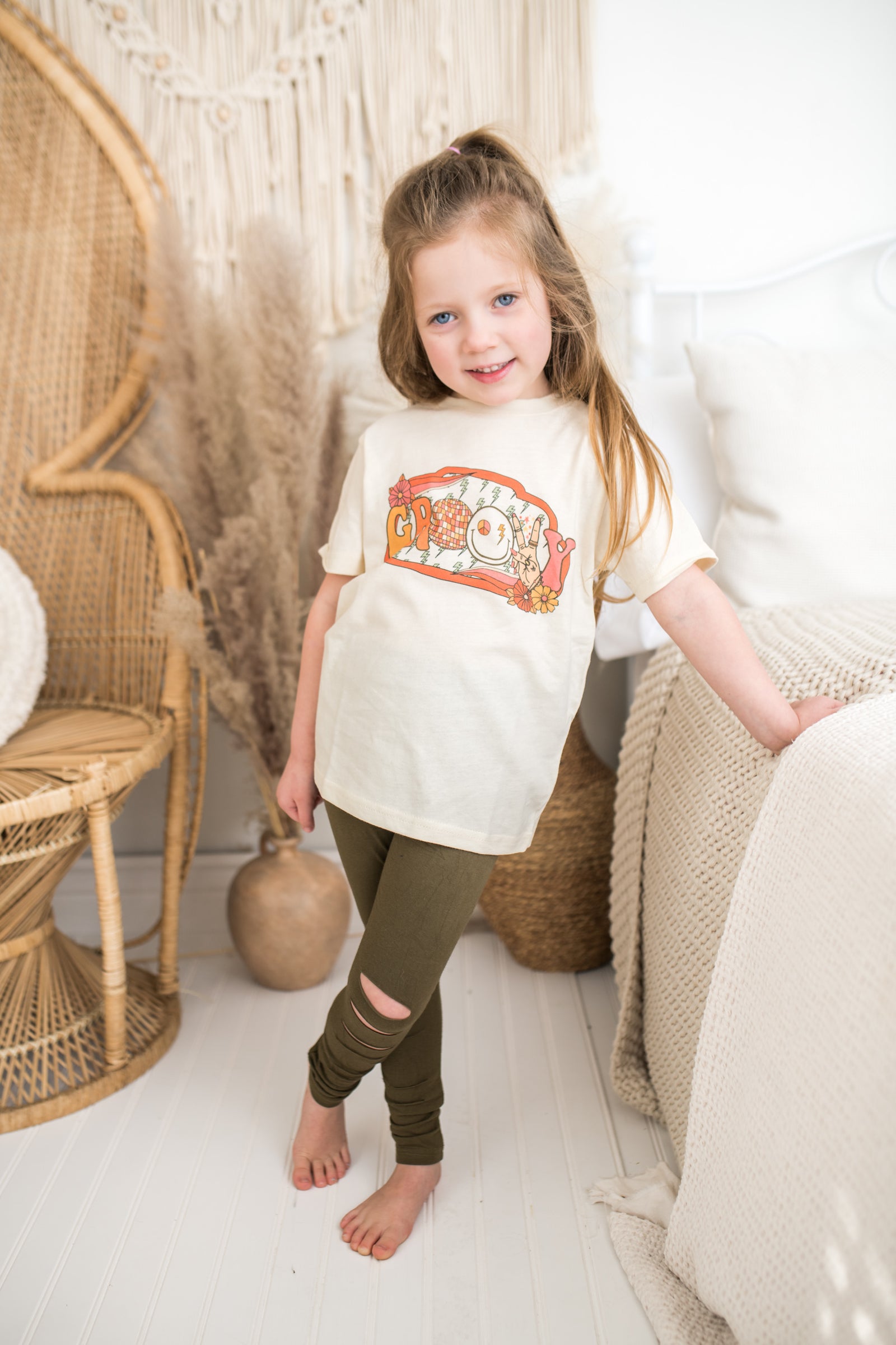 Ripped Leggings Olive