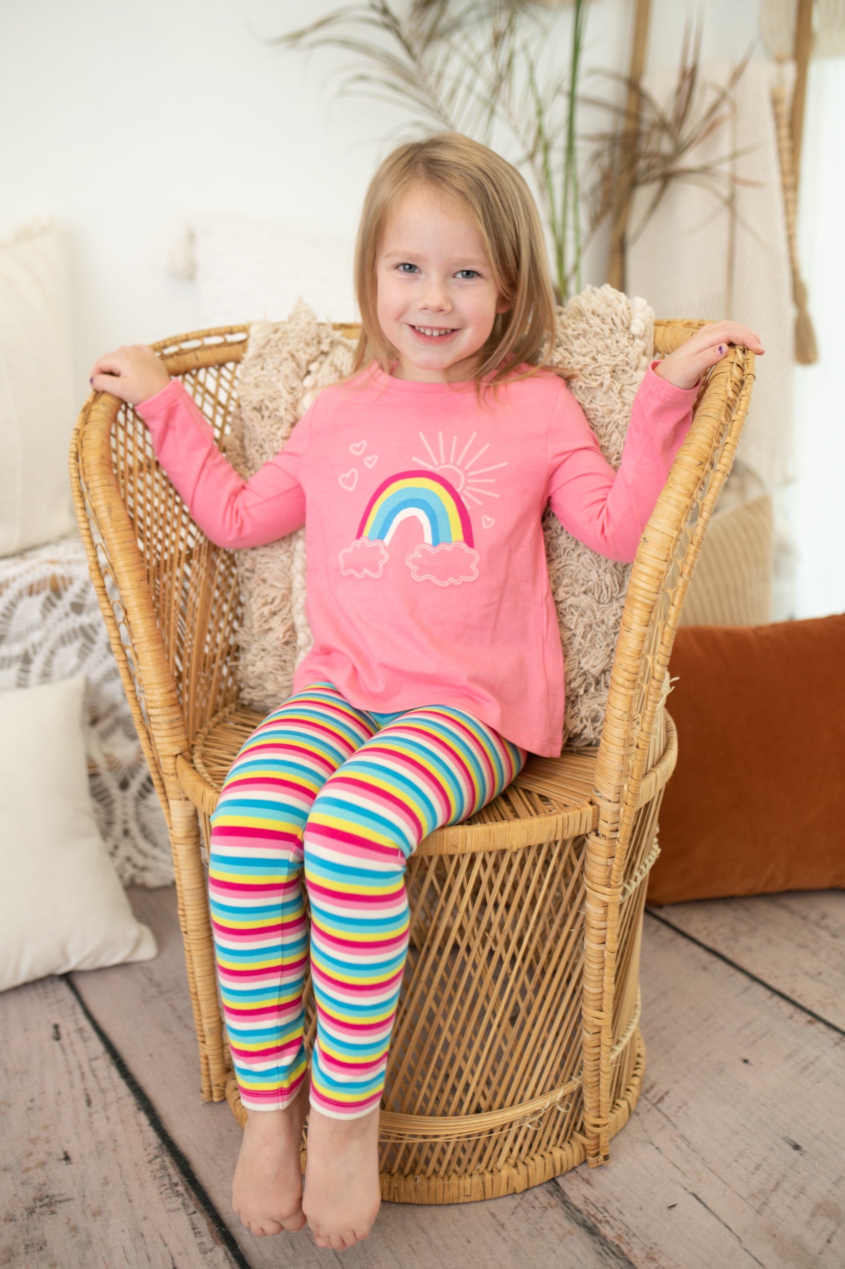 Bright Stripes Baby Leggings