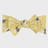 Honeycomb Copper Pearl Headband Bow