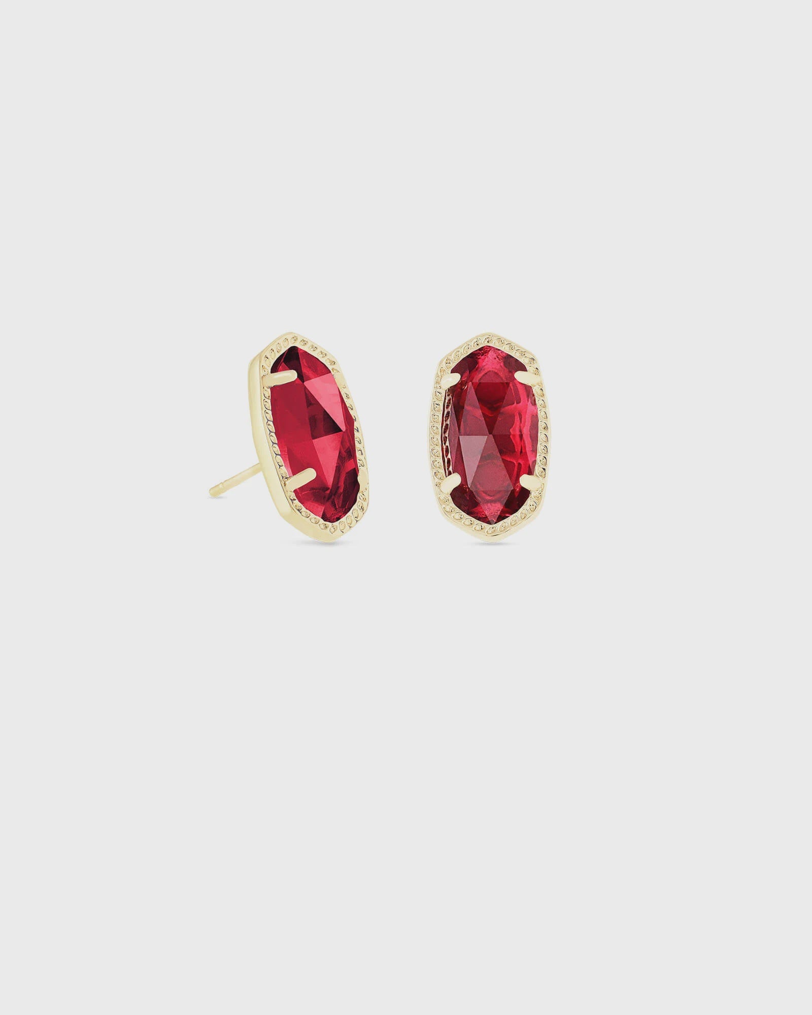 Ellie Earrings Gold Clear Berry