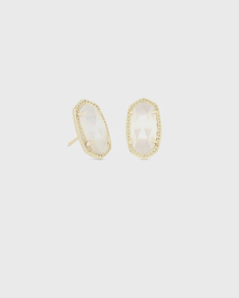 Ellie Gold Ivory MOP Stud Earrings Kendra Scott