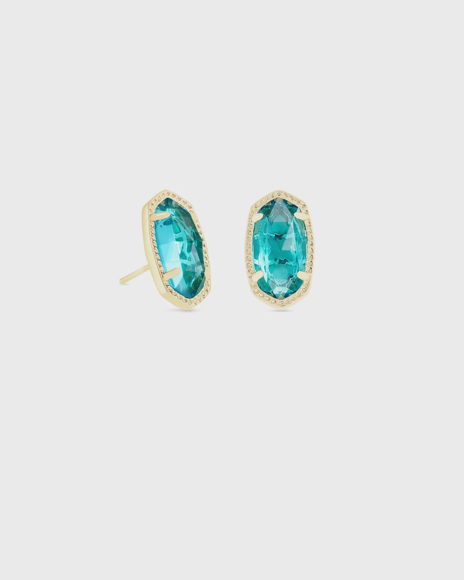 Ellie Stud Earrings Gold London Blue