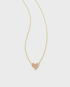 Ari Heart Rose Gold Chain Bracelet in Pink Drusy | Kendra Scott
