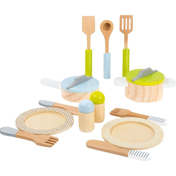 Crockery and Cookware Set Play Kitchen