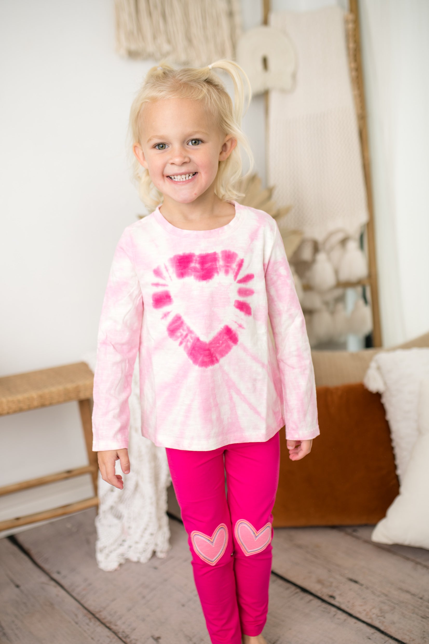 Gymboree Toddler Girls Leggings, Size 4T, Pink with Black Bow