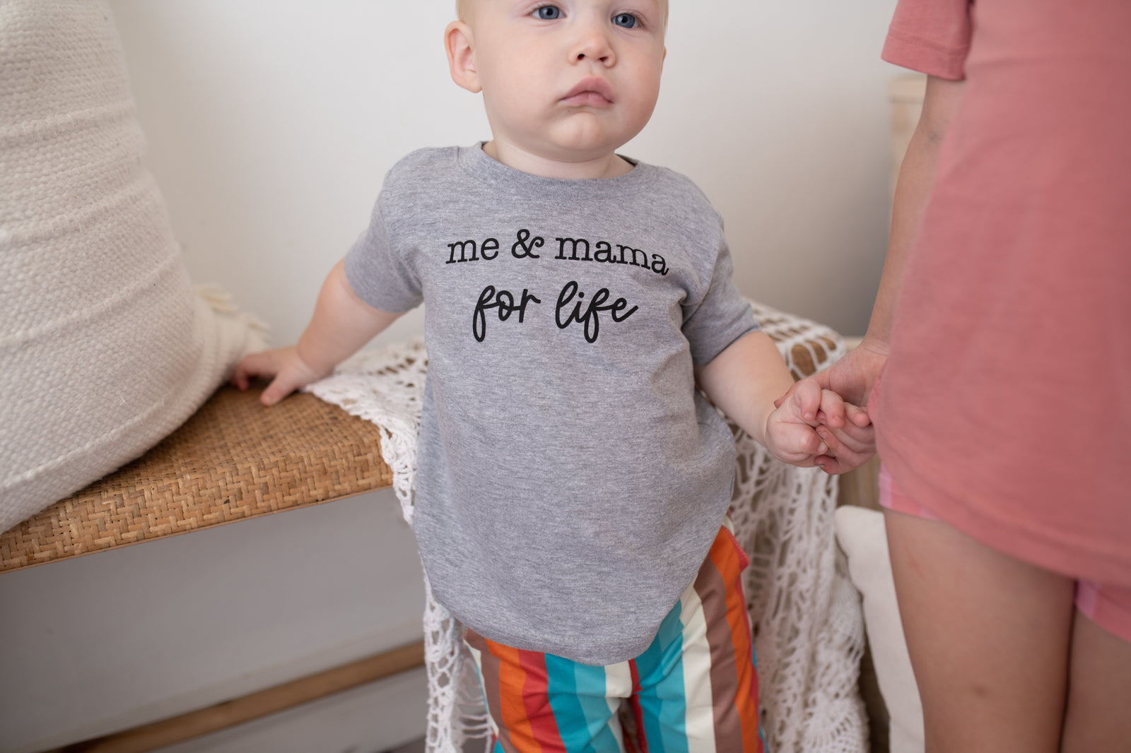 Me & Mama For Life Tee- Grey