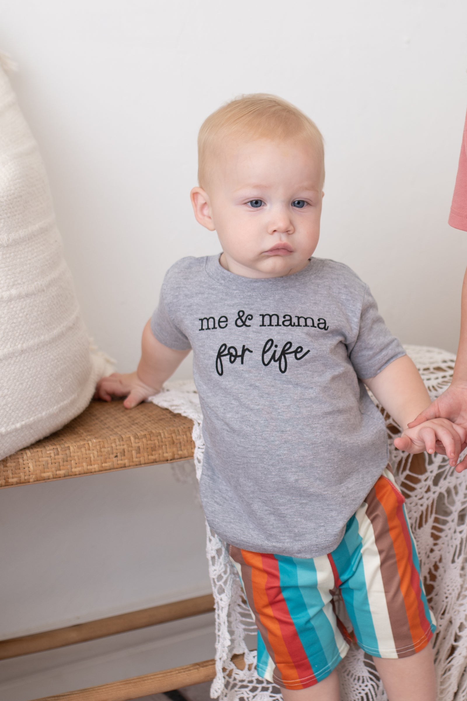 Me & Mama For Life Tee- Grey