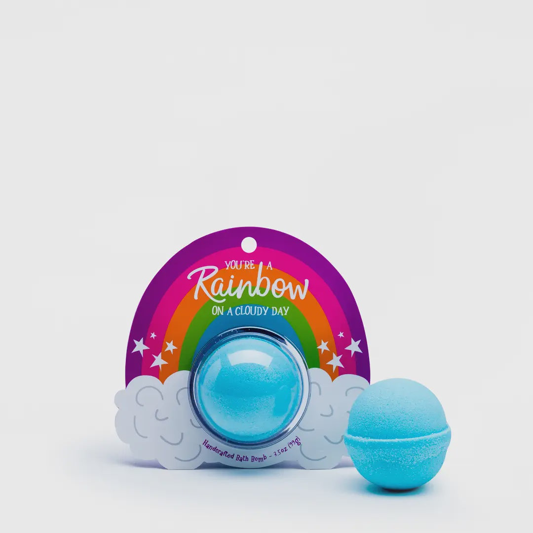 Youre a Rainbow on a Cloudy Day Clamshell Bath Bomb