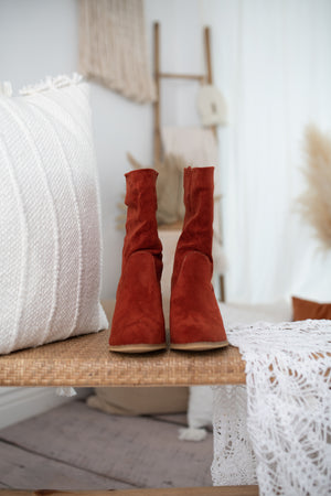 Wicked Rust Suede Boots