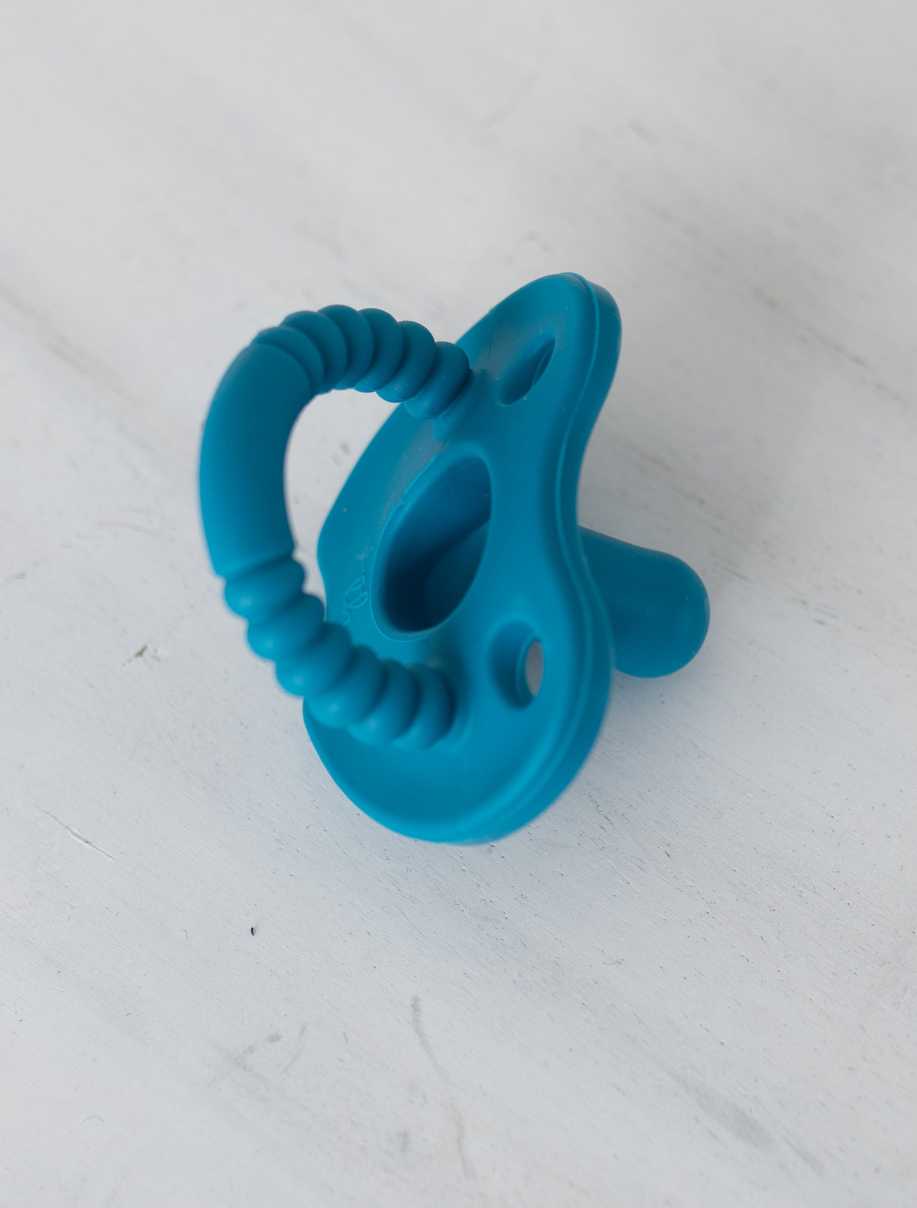 Teal Silicone Round Pacifier