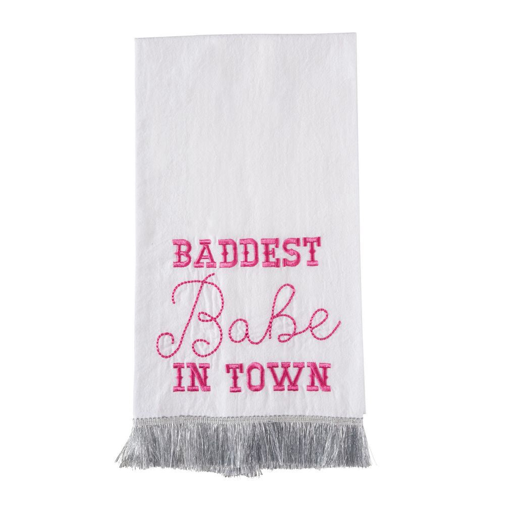 "Baddest Babe In Town" Kitchen Tea Towel